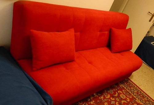 Divano letto rosso una - divano, piazza
